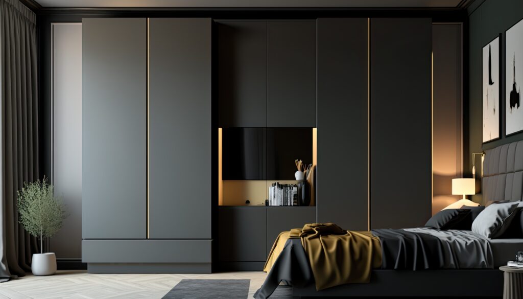 modern fitted wardrobe