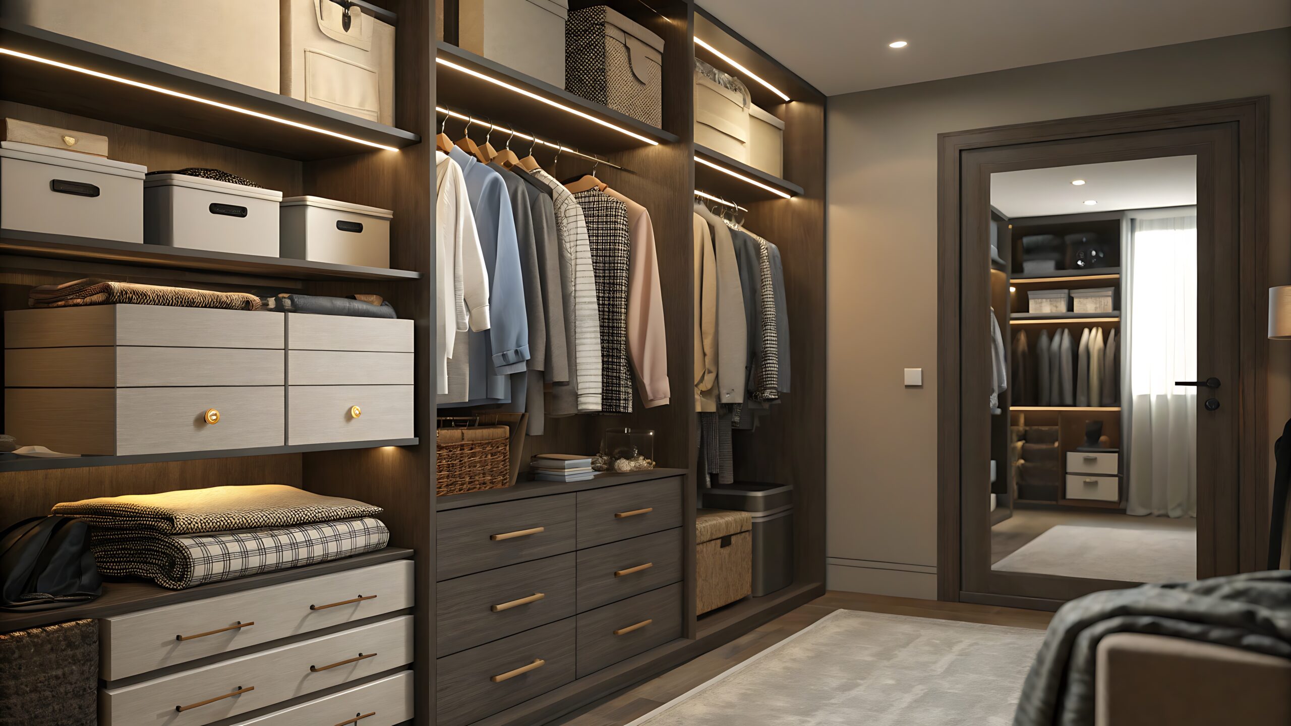 Stylish Wooden Walk-in